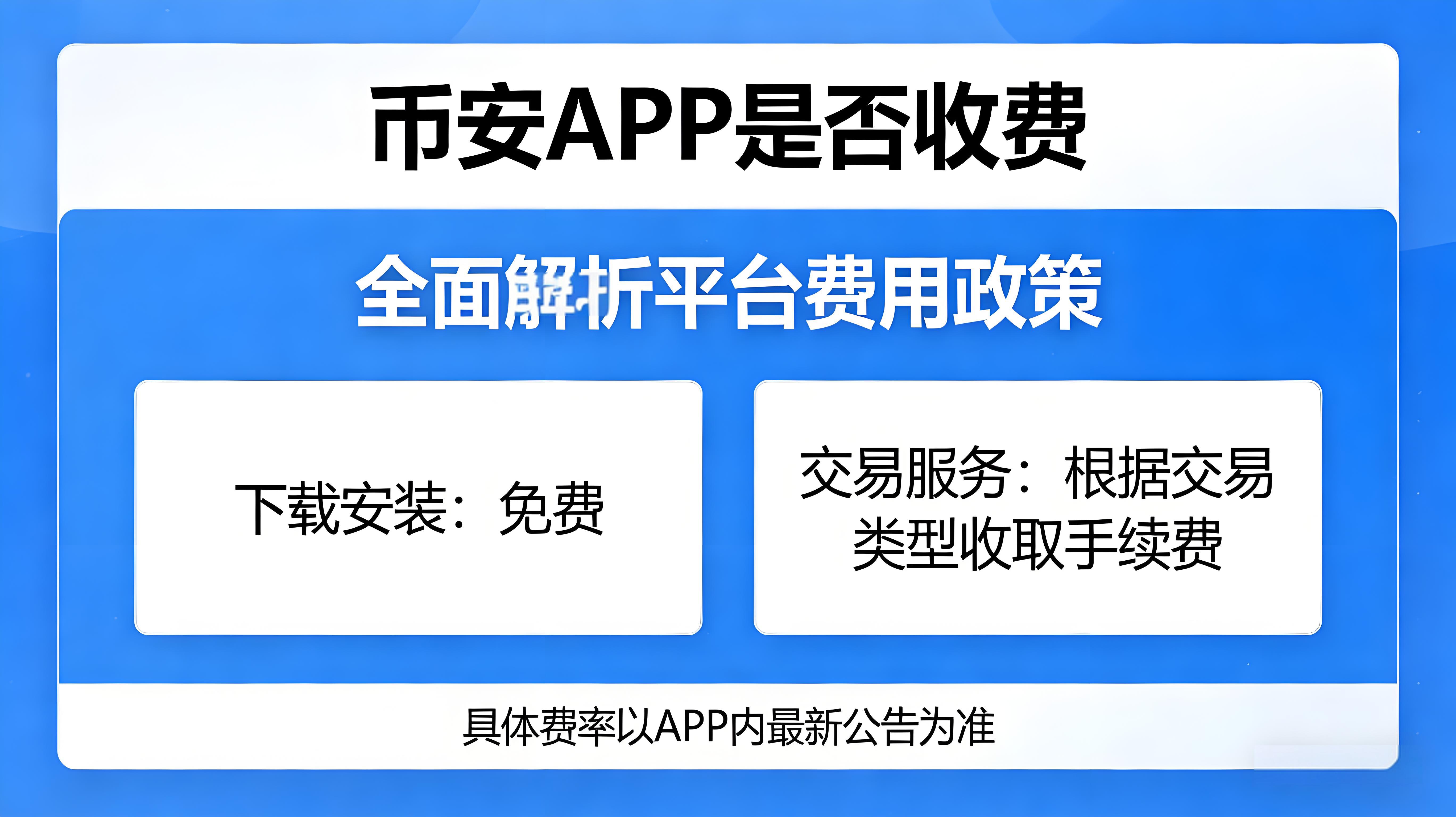使用幣安APP會不會被收費？