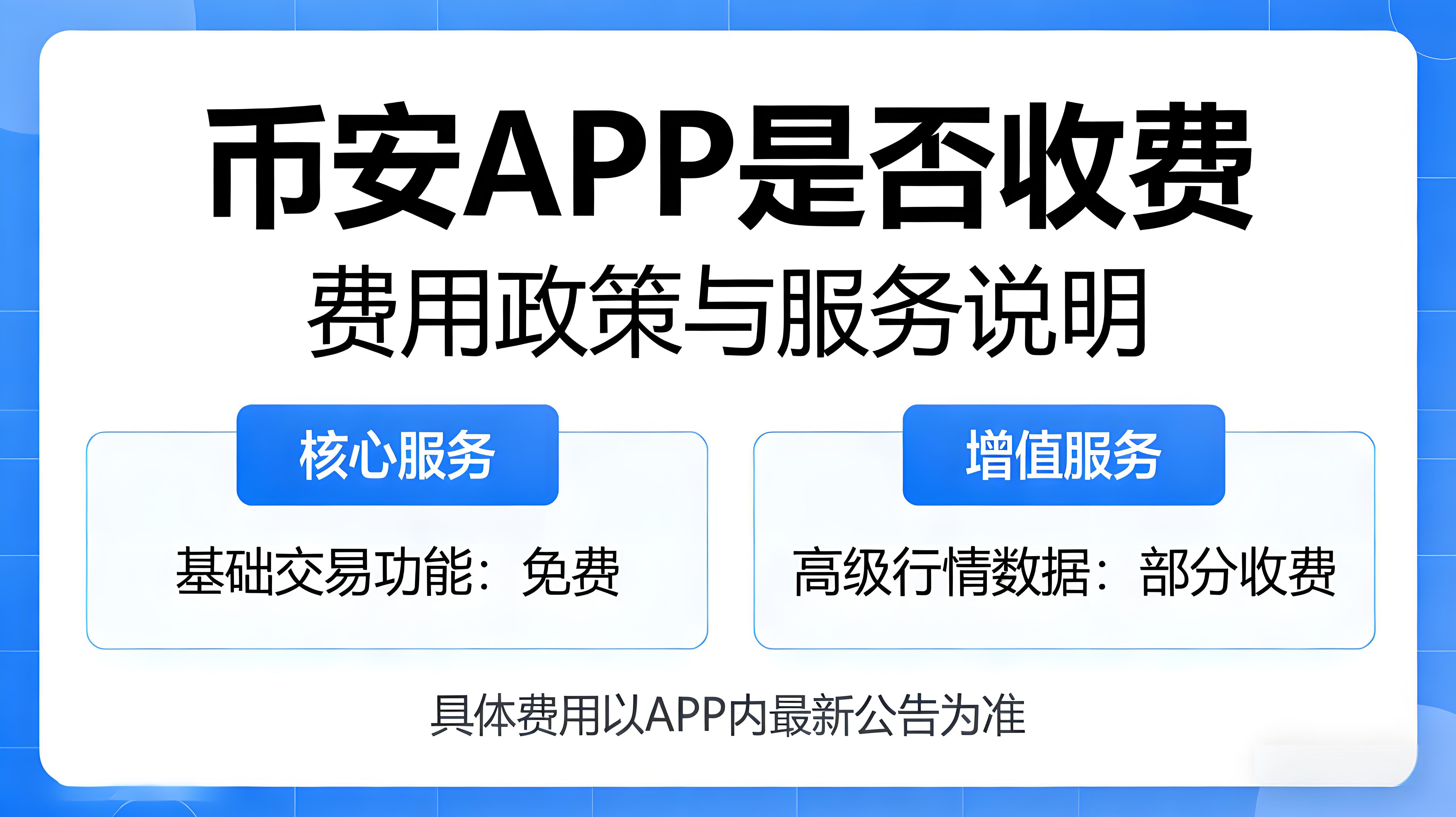 使用幣安APP會不會被收費？